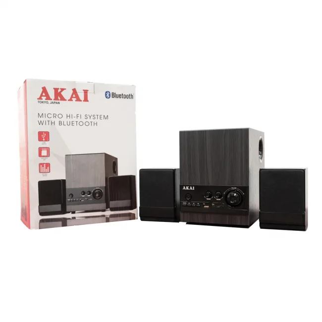 Akai Micro HIFI Wooden 2:1 Sound Woofer Product Image