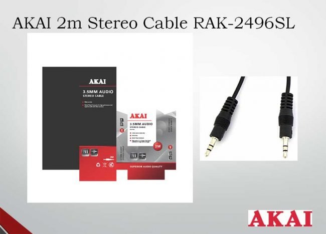 AKAI 3.5mm stereo cable (2m)